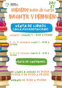 Horarios inicio de curso INFANTIL Y PRIMARIA 2026/2027